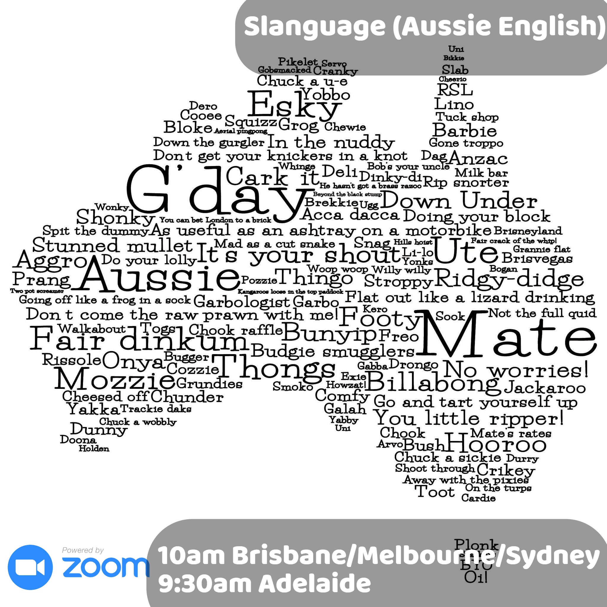 Slanguage (Aussie English) ILSC Greystone Student Resources